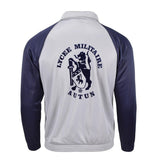 Véritable sweat-shirt école militaire française veste de sport course randonnée gris bleu