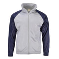 Véritable sweat-shirt école militaire française veste de sport course randonnée gris bleu