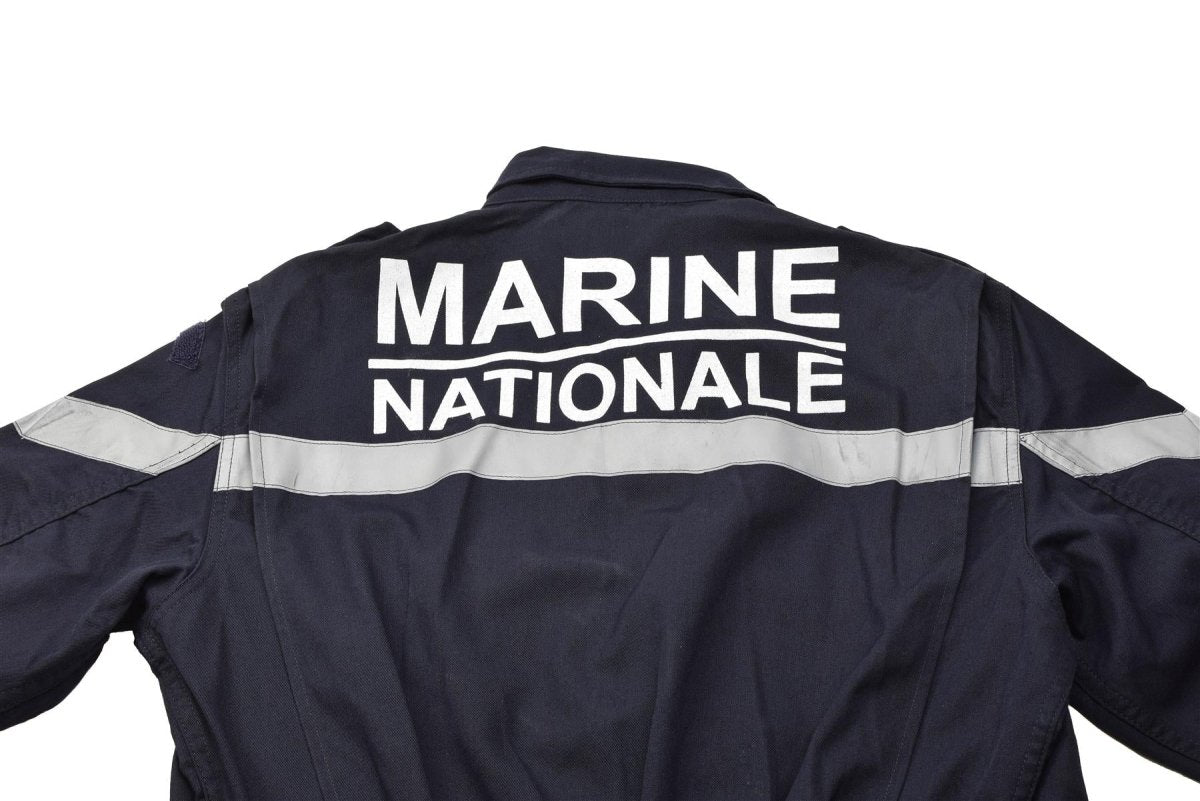 Echte Franse marine Coverall ThermoStable Marine Jumpsuit Solid Dark Blue Nieuw