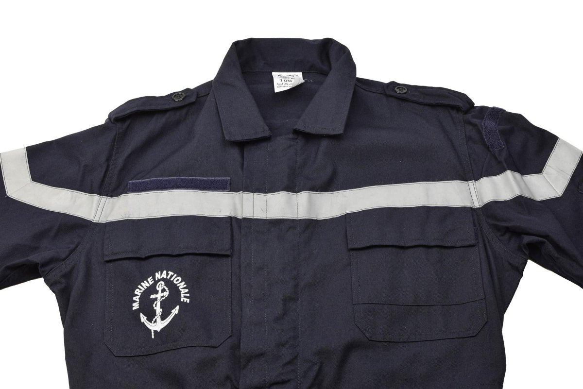 Echte Franse marine Coverall ThermoStable Marine Jumpsuit Solid Dark Blue Nieuw
