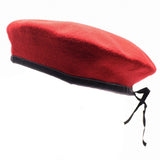 Echt Duits leger Koral Red Beret Militaire hoed Command Cap Wol Kwaliteit Nieuw