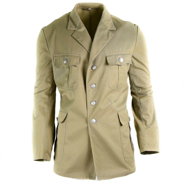 Echt Duits legerjasje Tropical Desert Formeel uniform kaki militair - GoMilitar