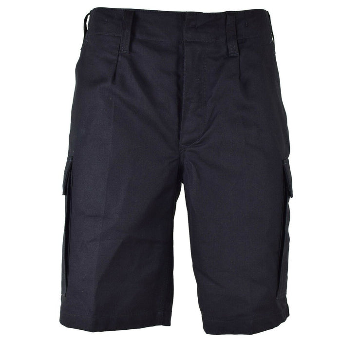 Echte Duitse legeruitgave MOLESKIN SHORTS Duurzame cargo zomer Zwarte heren NIEUW - GoMilitar