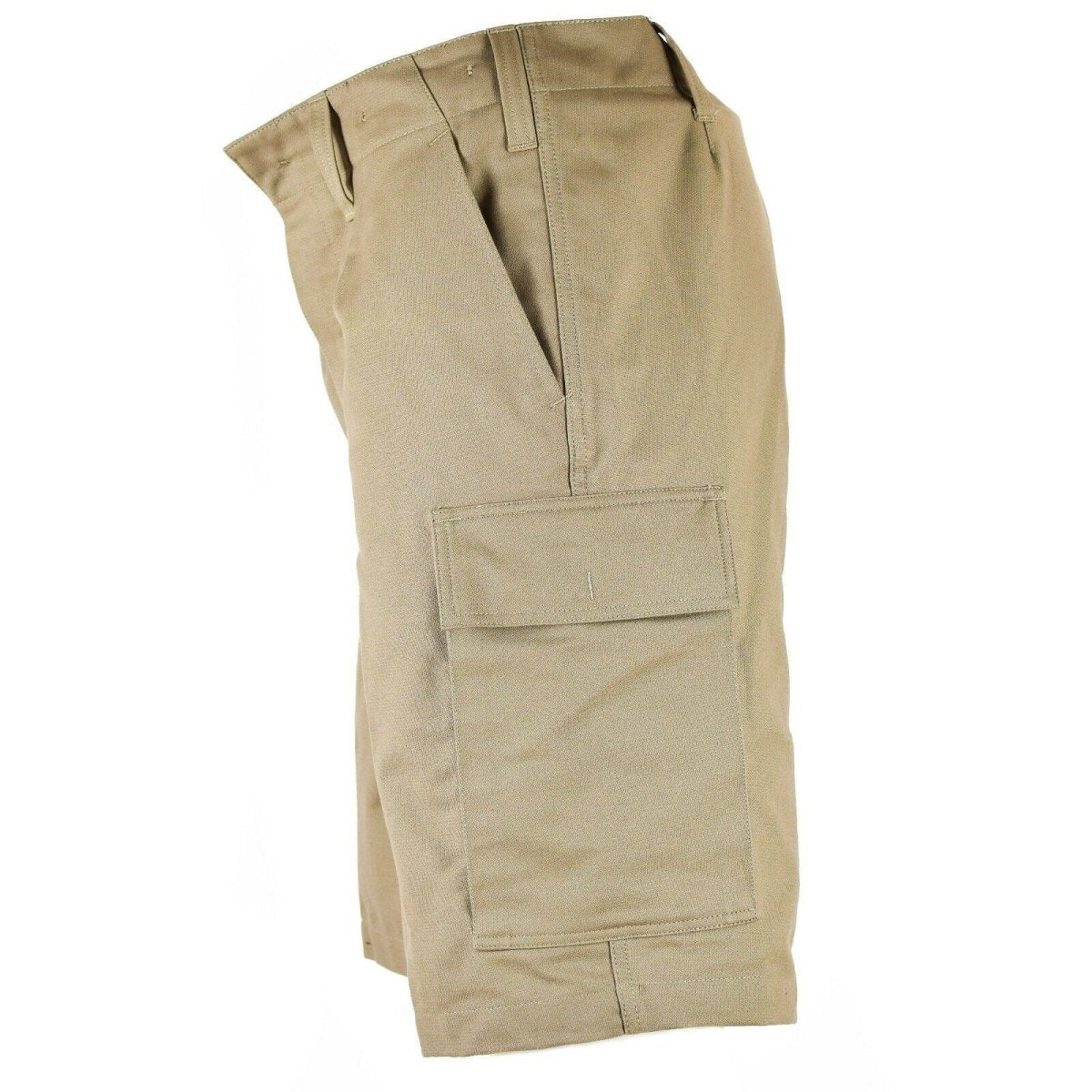 Echt Duitse legernummer Moleskin shorts duurzame vracht zomer khaki beige nieuw