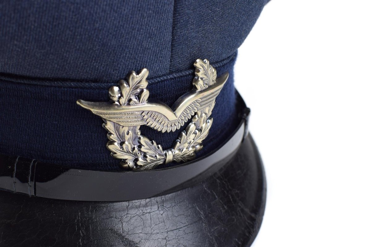 Echte Duitse viziercap van het leger. Air Forces Military Peaked Hat Luftware Nieuw