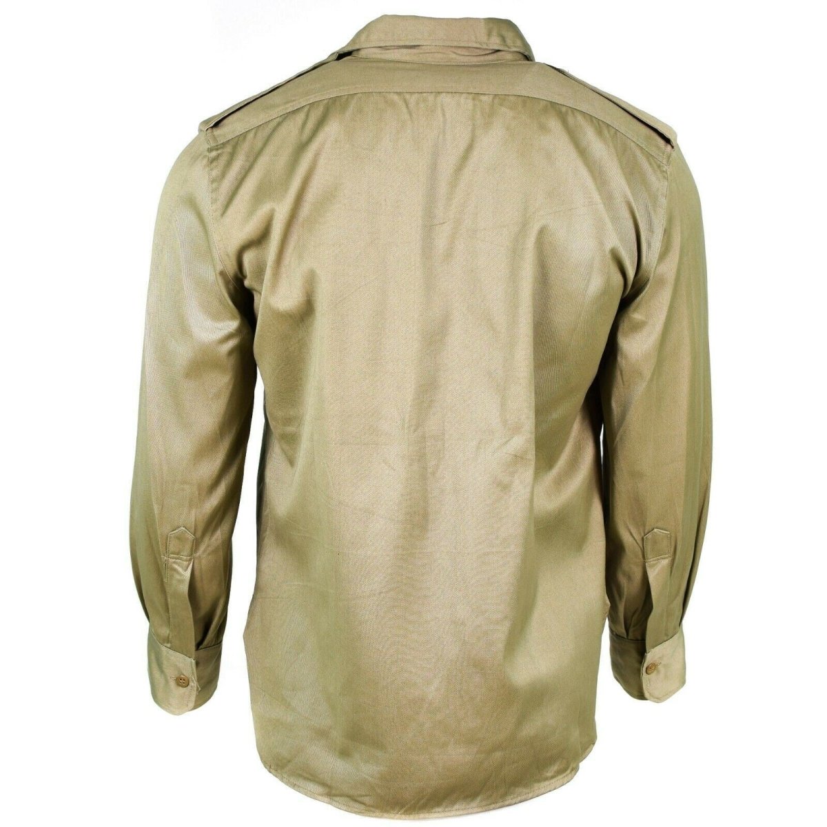 Echte Grieks legerhirt Vermoeidheid Dead Stock Chino Khaki Militaire jas Nieuw