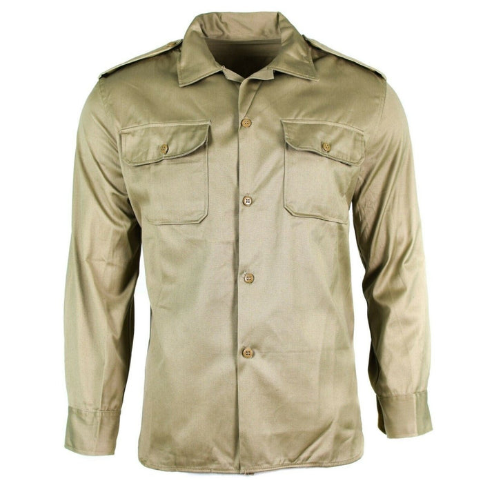 Véritable chemise de l'armée grecque fatigue stock mort chino kaki veste militaire NOUVEAU - GoMilitar