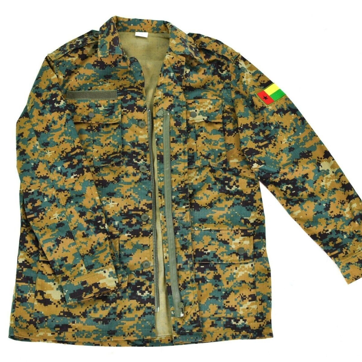 Echte Guinee Bissau Army Jacket ripstop digitale savana camo militaire kwestie nieuw