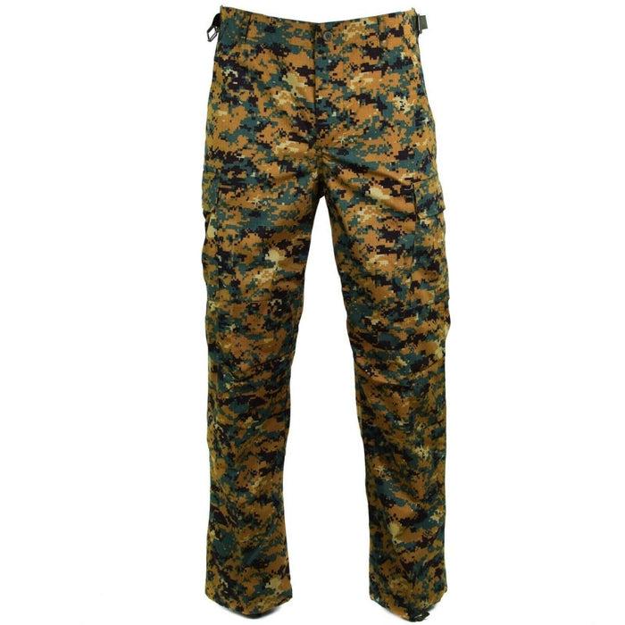 Echte Guinee Bissau leger RipStop broek in digitale savana camo met versterkte knieën en verstelbare taille.