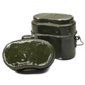 Véritable gamelle de l'armée hongroise. Lot de 2 casseroles militaires en aluminium