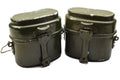 Véritable gamelle de l'armée hongroise. Lot de 2 casseroles militaires en aluminium