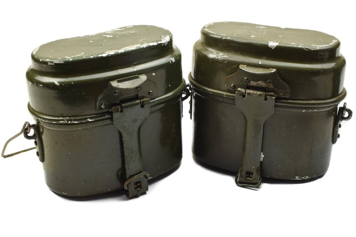 Echte messkit van het Hongaarse leger. Aluminium militaire bowlerpot set van 2 stuks - GoMilitar