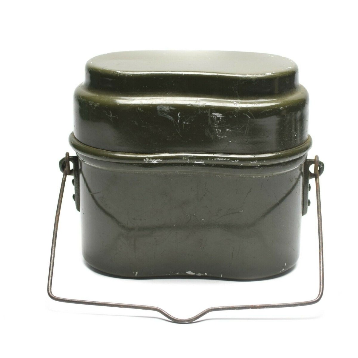 Véritable gamelle de l'armée hongroise. Lot de 2 casseroles militaires en aluminium