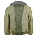 Véritable veste matelassée de l'armée hongroise M65 col en fourrure Parka chaude d'hiver NEUF