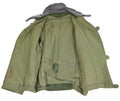 Véritable veste matelassée de l'armée hongroise M65 col en fourrure Parka chaude d'hiver NEUF