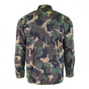 Back view of Genuine Hungarian Army m90 four-color camouflage long sleeve military shirt in ripstop fabric