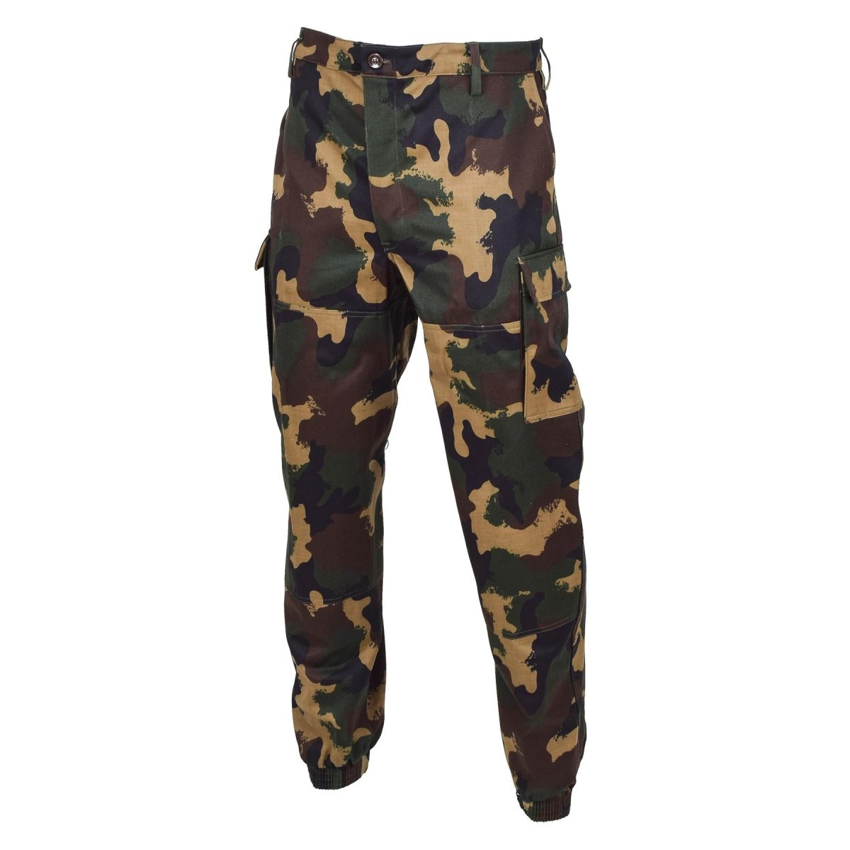 Echte Hongaarse militaire veldtroepen broek M1990 Woodland Camo versterkt nieuw