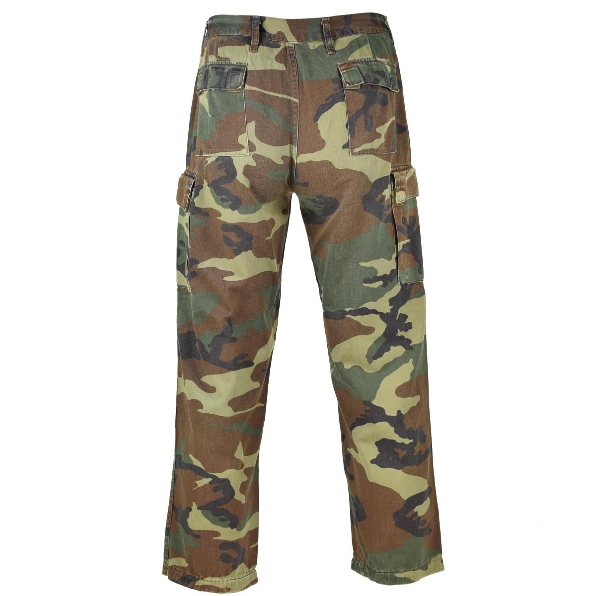 Pantalon de combat de l'armée italienne authentique en coton de l'OTAN Pantalon de terrain camouflage woodland