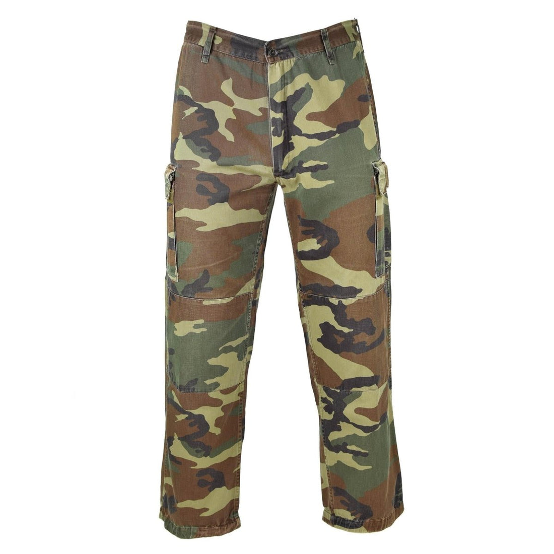 Pantalon de combat de l'armée italienne authentique en coton de l'OTAN Pantalon de terrain camouflage woodland