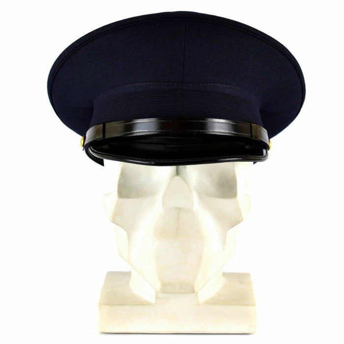 Véritable Casquette à Visière de l'Armée Italienne Casquette de Fourrage à Visière de l'Armée de l'Air Militaire Bleu - GoMilitar