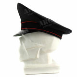 Echt het Italiaans leger piekte piek Cap militaire politie vizier Foeraging Cap Black Nieuw