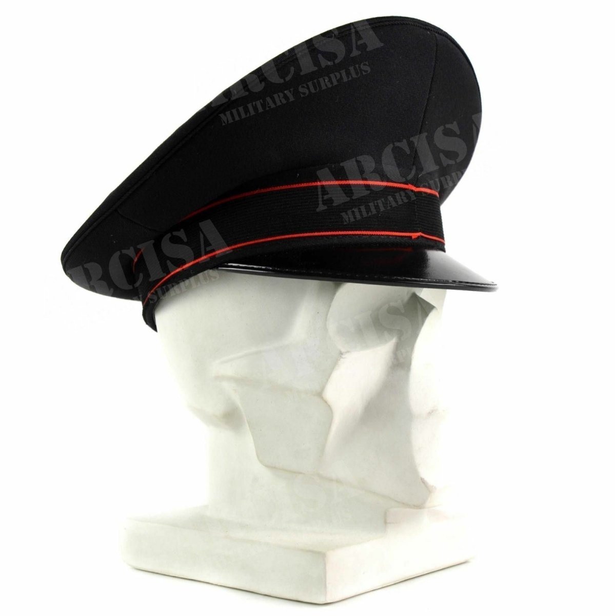 Echt het Italiaans leger piekte piek Cap militaire politie vizier Foeraging Cap Black Nieuw