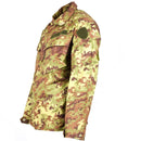 Italian army Rip Stop Vegetato camo ACU jacket with multiple pockets and durable, breathable combat field shirt fabric