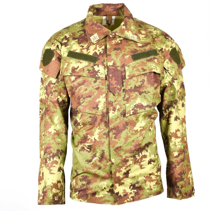 Italiaans leger rip-stop vegetato camo ACU gevechtsveldshirt met meerdere zakken en duurzaam stoffen ontwerp