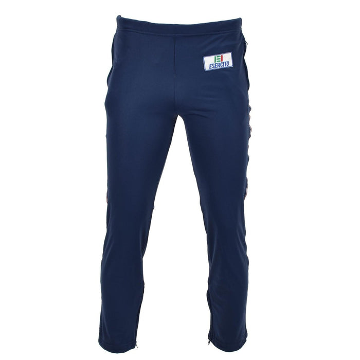 Echte Italiaanse militaire atletische broek Esercito Logo Zip Enkelboeien Blauw - GoMilitar