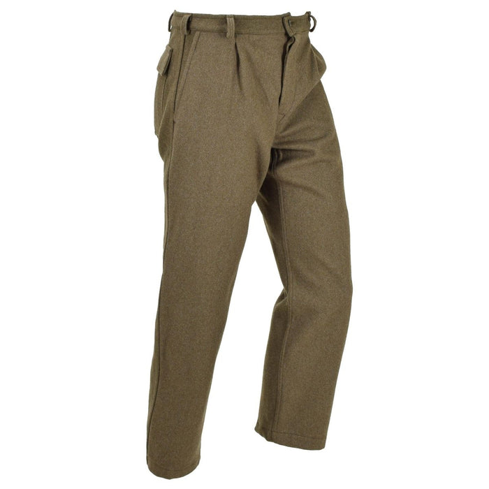 Echte Italiaanse militaire formele broek olijfwol uniformkledingbroek leger - GoMilitar