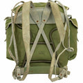 Sac à dos militaire norvégien authentique avec cadre en toile de l'armée, sac à dos en cuir