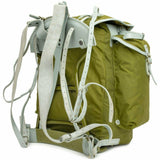 Sac à dos militaire norvégien authentique avec cadre en toile de l'armée, sac à dos en cuir