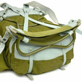 Sac à dos militaire norvégien authentique avec cadre en toile de l'armée, sac à dos en cuir