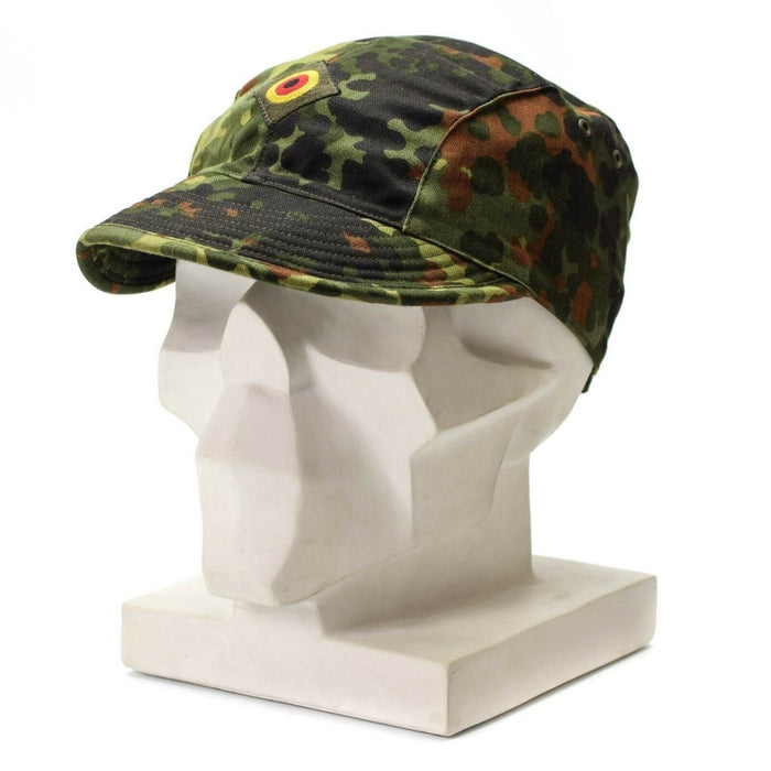 Echte originele Duitse legerluchtmachtpet flecktarn camo peak hat militair NIEUW - GoMilitar