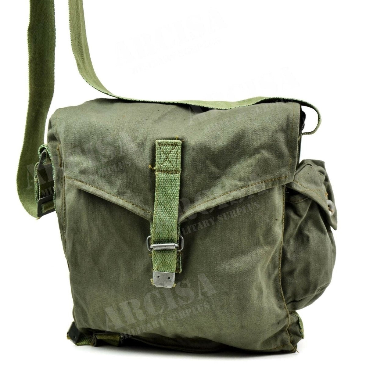 Sac de transport pour masque à gaz OM-14 de l'époque soviétique, authentique, militaire polonais