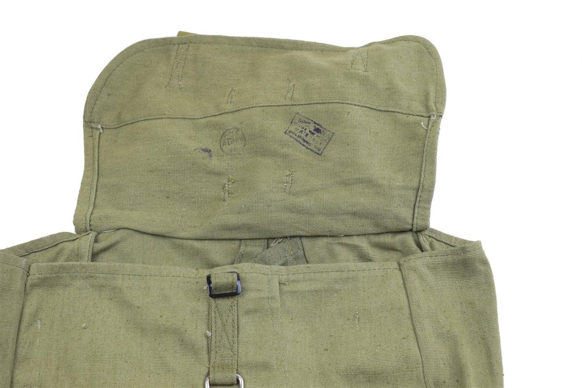 Sac à pain authentique de l'armée roumaine, surplus militaire, sac à dos en toile olive, OD NEUF