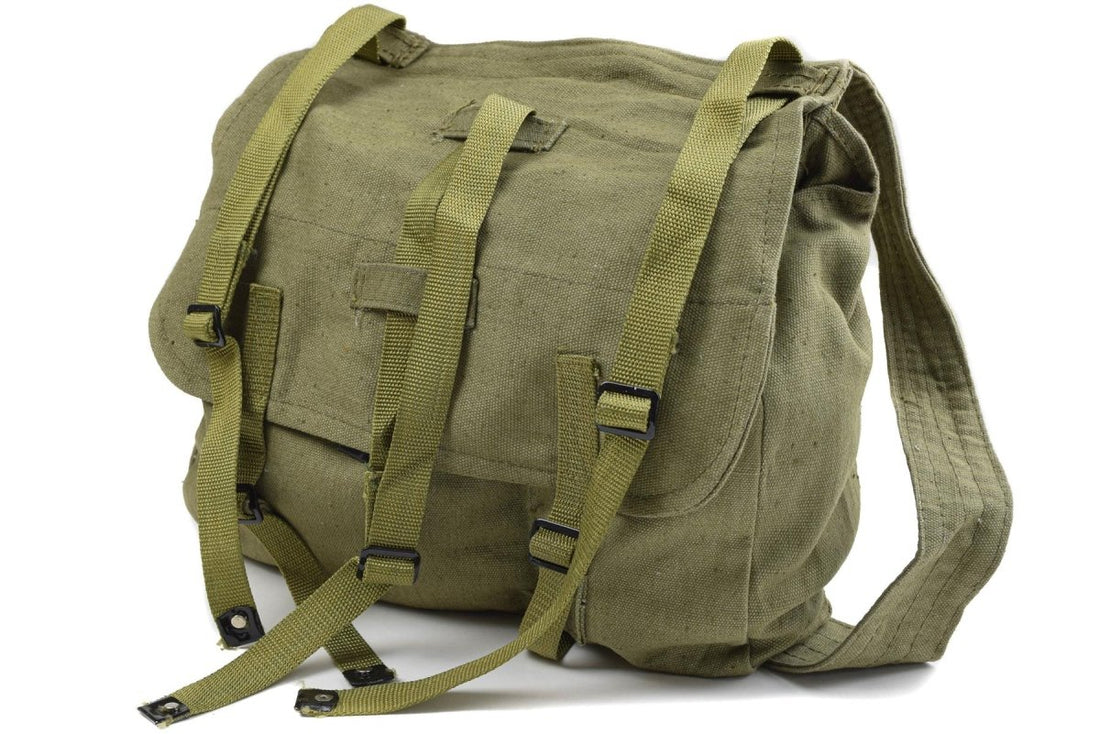 Sac à pain authentique de l'armée roumaine, surplus militaire, sac à dos en toile olive, OD NEUF