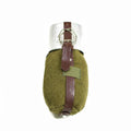 Véritable gourde de l'armée roumaine avec couvercle en feutre, style rétro vintage, comme neuve