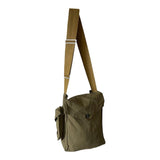 Véritable sac à bandoulière en toile pour masque à gaz militaire de l'armée soviétique russe GP-5.