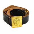 Echt Spaans legerleer formele riem messing buckle militaire broek broek