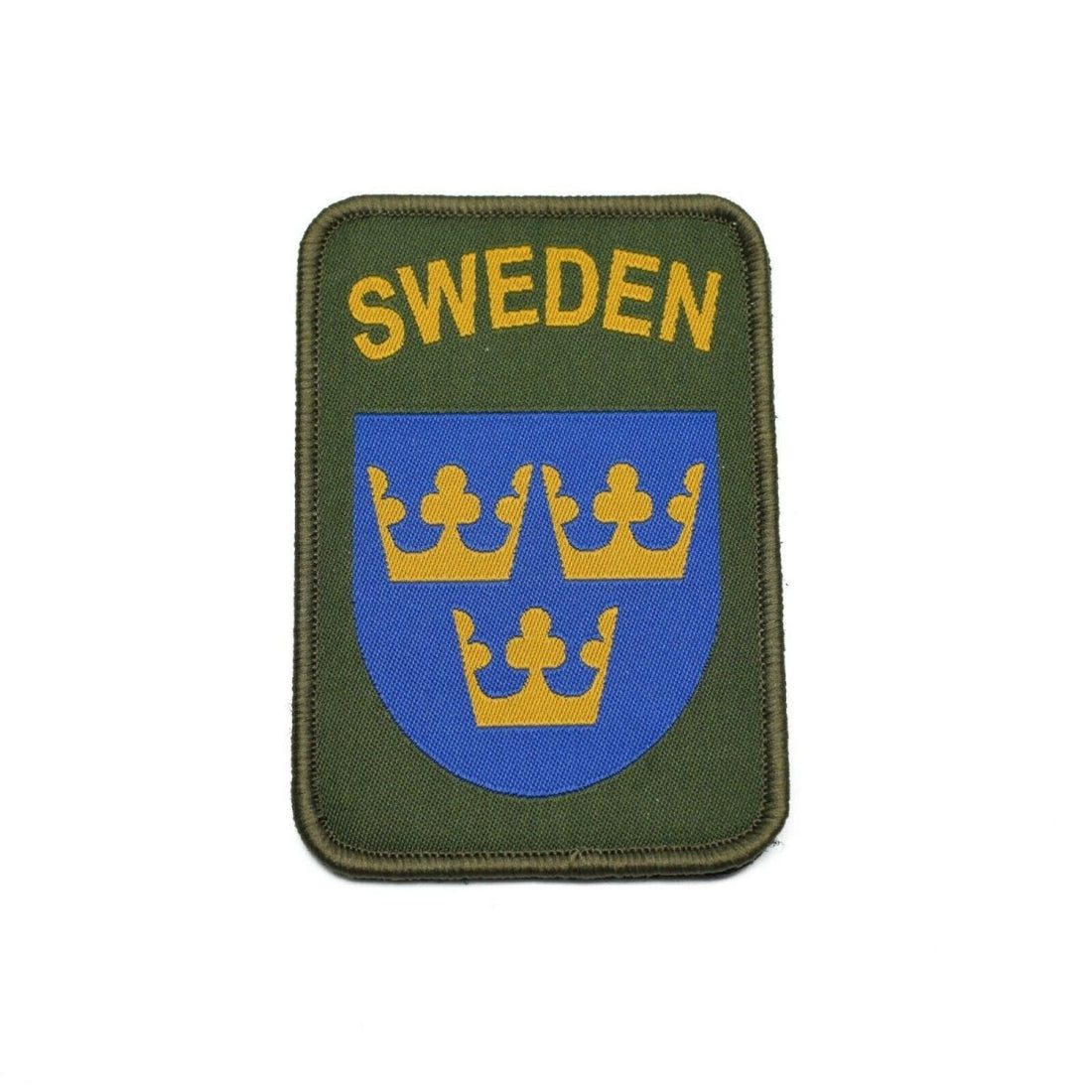 Véritable patch de l'armée suédoise Boucle de vêtement et capuche Trois couronnes militaires suédoises