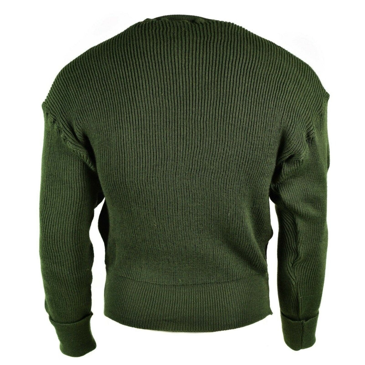 Véritable pull militaire suédois Pull en laine verte Cardigan zippé NEUF