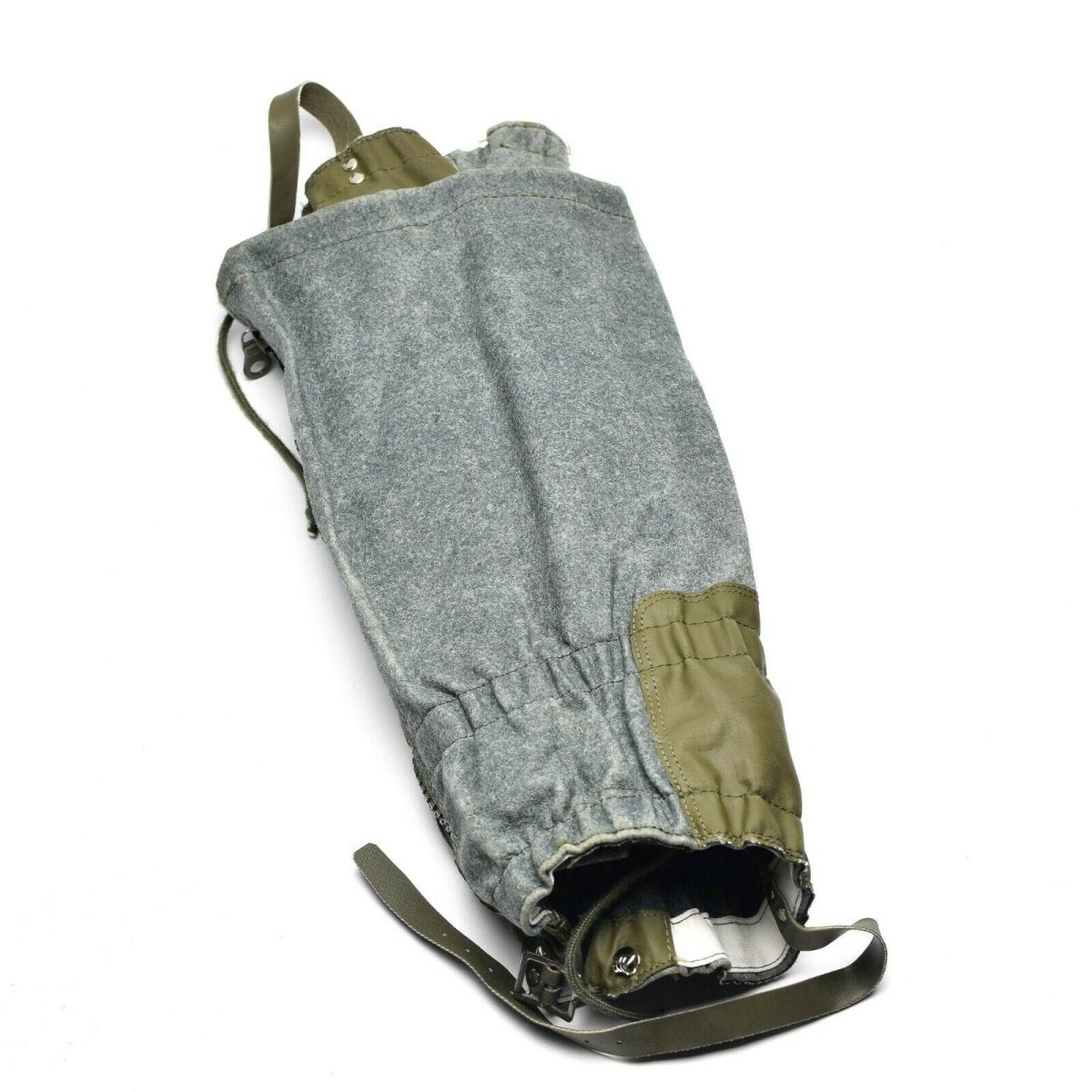 Echt Zwitserse leger Baiters Wool Gray Mountains wandelen militair overschot