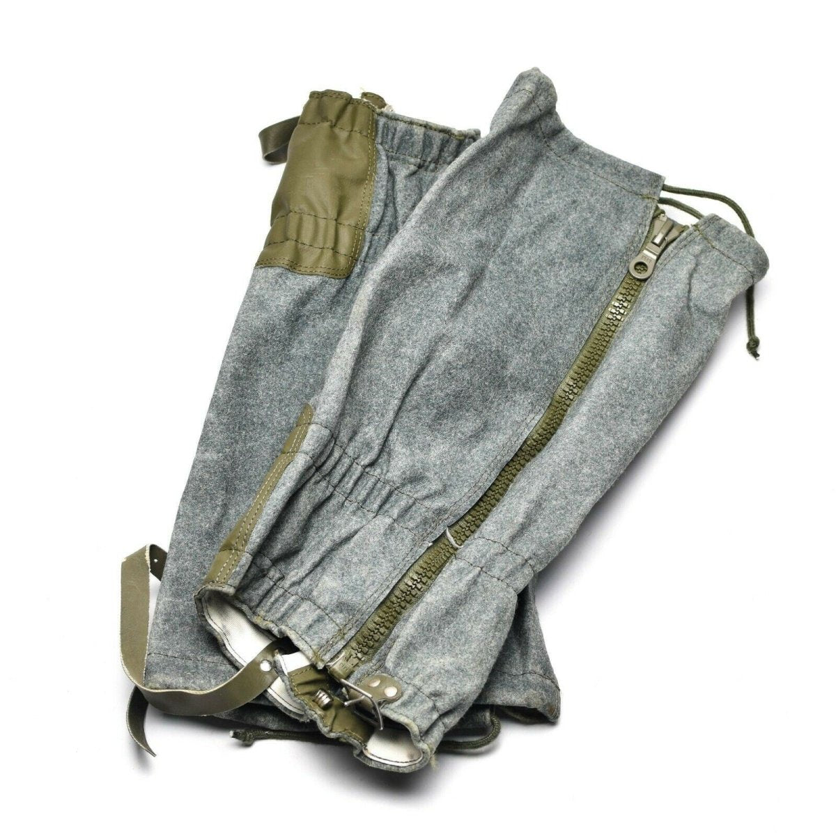 Echt Zwitserse leger Baiters Wool Gray Mountains wandelen militair overschot
