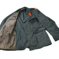 Veste en laine véritable de l'armée suisse, uniforme excédentaire de l'armée suisse, gris