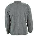 Echt Zwitserse legerwerk jas denim militaire jas grijs vintage overschot