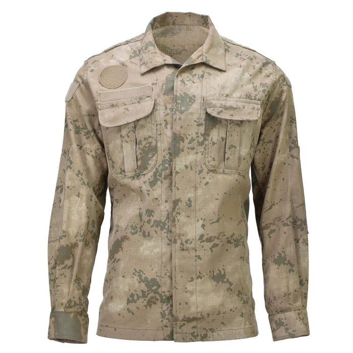 Genuine Turkish Army Uniform Jacket RipStop Reinforced Elbows M2018 Camo - GoMilitar