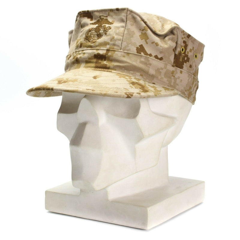 Genuine U.S army garrison cap MARPAT MC DESERT field military hat BDU patrol - GoMilitar