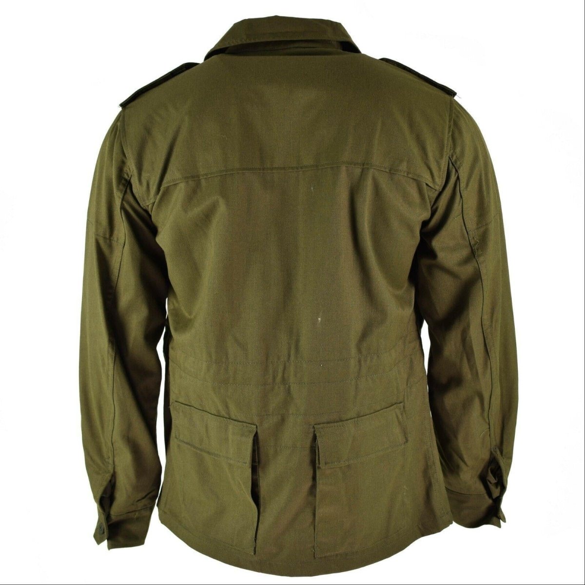 Veste de campagne vintage authentique de l'armée tchèque M85 militaire vert olive militaire CZ
