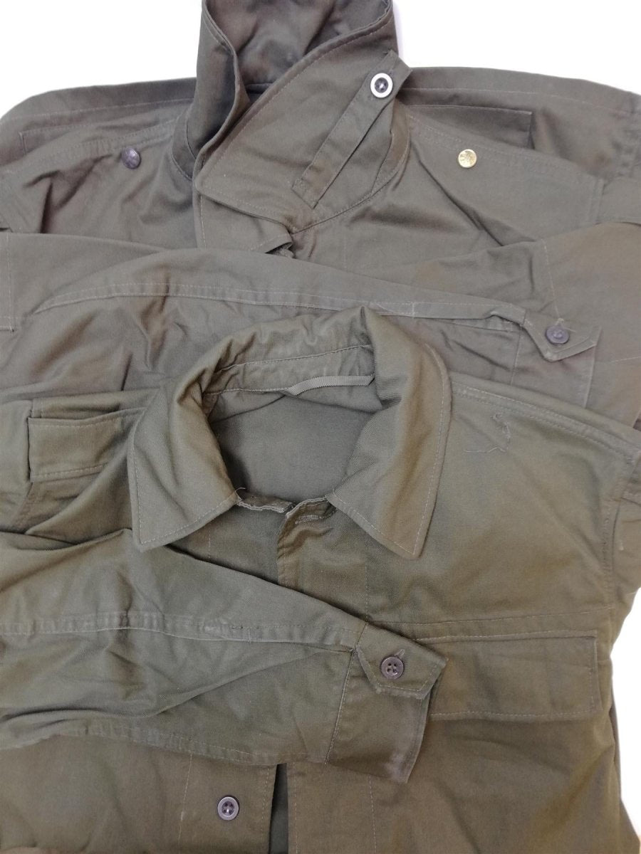 Veste de campagne vintage authentique de l'armée tchèque M85 militaire vert olive militaire CZ